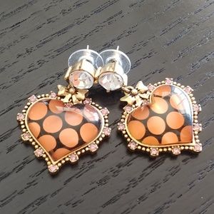 Betsey Johnson Heart earrings